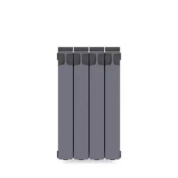 Радиатор секционный Rifar Monolit M50004RAL7012 500/100 4 секции боковое подключение биметалл серый