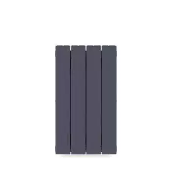 Радиатор секционный Rifar Supremo S50004RAL7012 500/90 4 секции боковое подключение биметалл серый