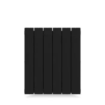 Радиатор секционный Rifar Supremo S50006RAL9005 500/90 6 секций боковое подключение биметалл черный