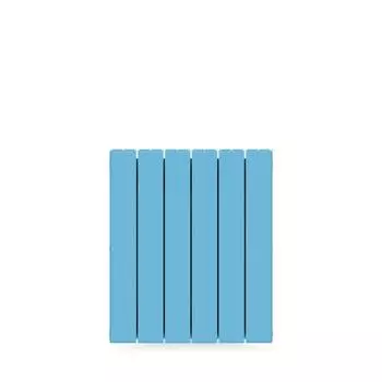 Радиатор секционный Rifar Supremo S50006RAL5024 500/90 6 секций боковое подключение биметалл голубой