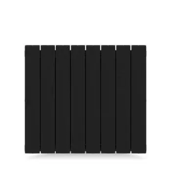 Радиатор секционный Rifar Supremo S50008RAL9005 500/90 8 секций боковое подключение биметалл черный