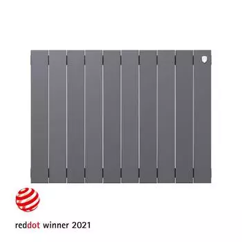 Радиатор секционный Royal Thermo Pianoforte 500/100 10 секций боковое подключение биметалл серый