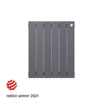 Радиатор секционный Royal Thermo Pianoforte 500/100 6 секций боковое подключение биметалл серый