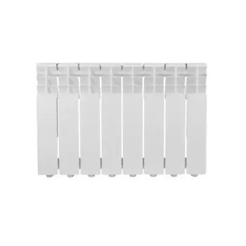 Радиатор секционный Equation A Aluminium 350/90 8 секций боковое подключение алюминий белый