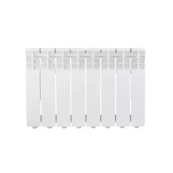 Радиатор секционный Monlan Aluminium 350/80 8 секций боковое подключение алюминий белый