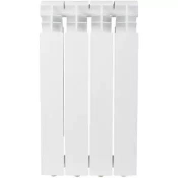 Радиатор секционный Monlan Aluminium 500/96 4 секции боковое подключение алюминий белый