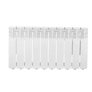 Радиатор секционный Monlan Bimetal 350/80 10 секций боковое подключение биметалл белый