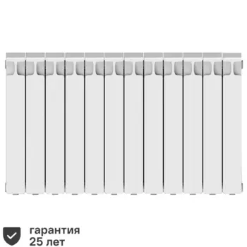 Радиатор секционный Rifar Monolit M50012RAL1015 500/100 12 секций боковое подключение биметалл бежевый