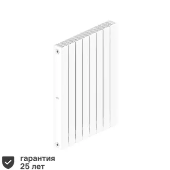 Радиатор секционный Rifar Supremo RS80008 800/90 8 секций боковое подключение биметалл белый