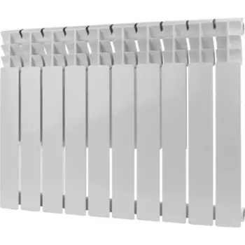 Радиатор секционный Rommer Optima BM 500/100 10 секций боковое подключение биметалл белый