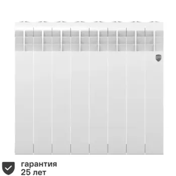 Радиатор секционный Royal Thermo Biliner 350/87 8 секций боковое подключение биметалл белый
