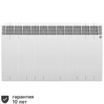 Радиатор секционный Royal Thermo Biliner Alum 500/87 12 секций боковое подключение алюминий белый