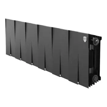 Радиатор секционный Royal Thermo Pianoforte 200/100 12 секций боковое подключение биметалл черный