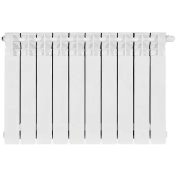 Радиатор секционный Stout Titan Ventil 500/10 10 секций нижнее подключение биметалл белый