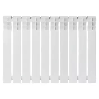 Радиатор секционный Zerten Eco 500/80 10 секций боковое подключение биметалл белый