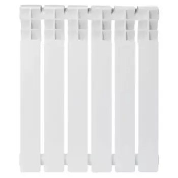 Радиатор секционный Zerten Eco 500/80 6 секций боковое подключение биметалл белый