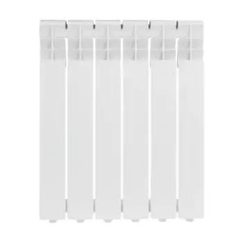 Радиатор секционный Zerten Eco 500/80 6 секций боковое подключение алюминий белый