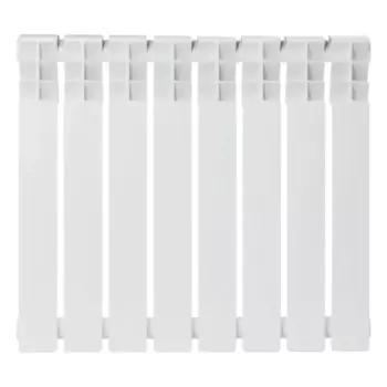 Радиатор секционный Zerten Eco 500/80 8 секций боковое подключение биметалл белый