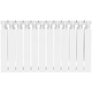 Радиатор секционный Тепломир Bimetal 500/100 12 секций боковое подключение биметалл белый