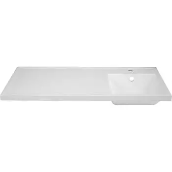 Раковина на стиральную машину Aquaton Лайн 100 см правая белая