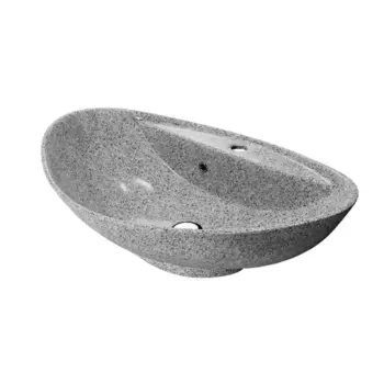 Раковина накладная Kirovit Гамма 60 см цвет мрамор