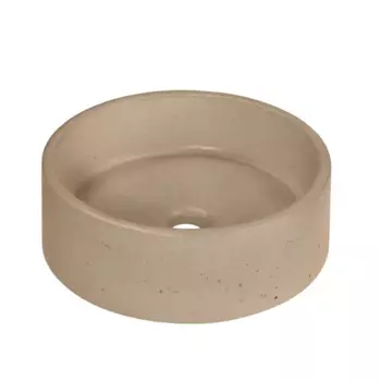 Раковина Round накладная 36x36 см цвет бежевый матовый