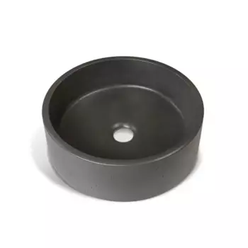 Раковина Round накладная 36x36 см цвет графит матовый