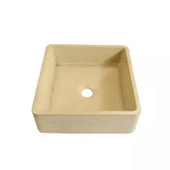 Раковина Square накладная 36x36 см цвет бежевый матовый