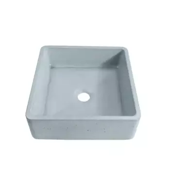 Раковина Square накладная 36x36 см цвет серый матовый