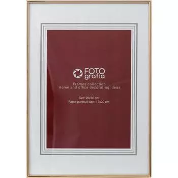 Рамка 21x30 см, цвет золотой