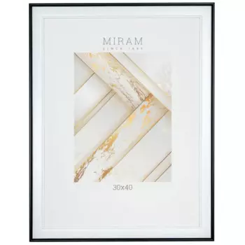 Рамка без паспарту Мирам 30x40x1.6 см пластик цвет белый