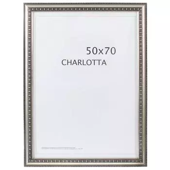 Рамка Charlotta цвет серебро размер 50х70