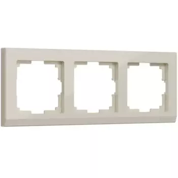 Рамка для розетки Werkel Stark 3 поста цвет слоновая кость