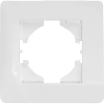 Рамка для розеток и выключателей Gusi Electric Ugra С1110-001 1 пост цвет белый