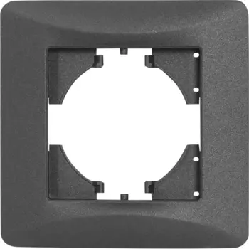 Рамка для розеток и выключателей Gusi Electric Ugra С1110-010 1 пост цвет графит