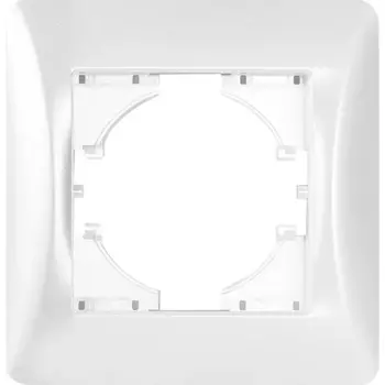 Рамка для розеток и выключателей Gusi Electric Ugra С1110-028 1 пост цвет жемчуг