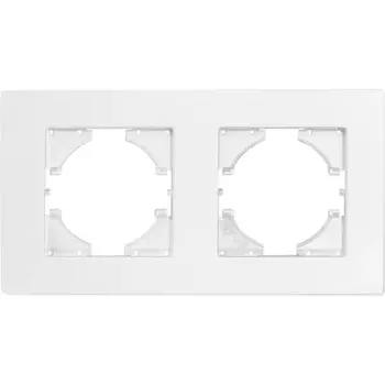 Рамка для розеток и выключателей Gusi Electric City С1112-028 2 поста цвет жемчуг