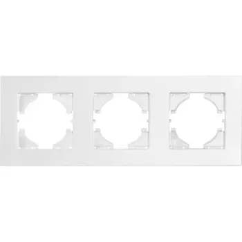 Рамка для розеток и выключателей Gusi Electric City С1113-028 3 поста цвет жемчуг