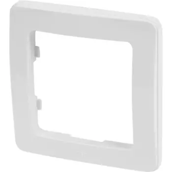 Рамка для розеток и выключателей Hegel 1 пост цвет белый