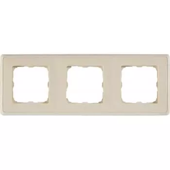 Рамка для розеток и выключателей Legrand Cariva 3 поста, цвет слоновая кость