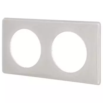 Рамка для розеток и выключателей Legrand Celiane 2 поста, цвет слоновая кость глянец