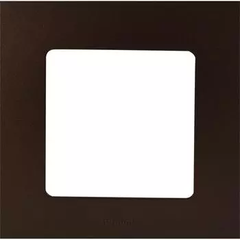 Рамка для розеток и выключателей Legrand Etika 1 пост, цвет какао