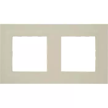 Рамка для розеток и выключателей Legrand Structura 2 поста, цвет слоновая кость
