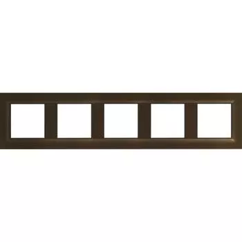 Рамка для розеток и выключателей Legrand Structura 5 постов, цвет магнезиум