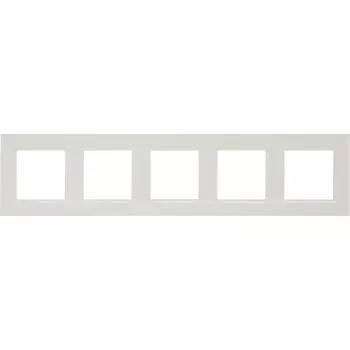 Рамка для розеток и выключателей Legrand Structura 5 постов, цвет слоновая кость