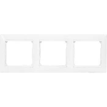 Рамка для розеток и выключателей Legrand Valena 3 поста, цвет белый