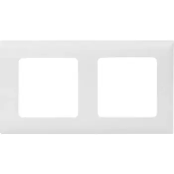 Рамка для розеток и выключателей Lexman Lilian Classic 2 поста цвет белый