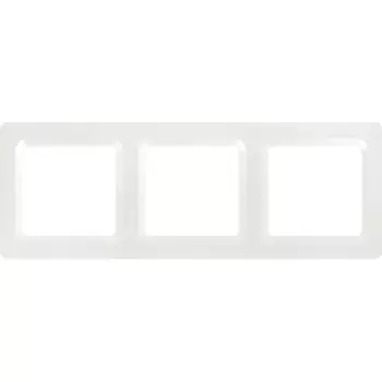 Рамка для розеток и выключателей Lexman Lilian Modern 3 поста цвет жемчужный