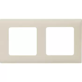 Рамка для розеток и выключателей Lexman Lilian Classic 2 поста цвет слоновая кость