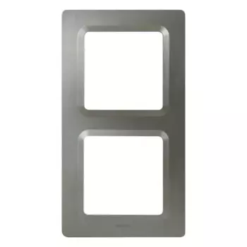 Рамка для розеток и выключателей Lexman Lilian Modern 2 поста цвет титан